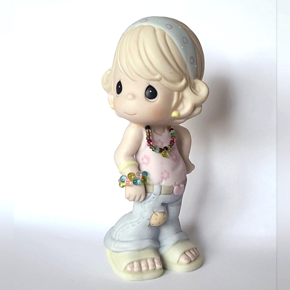 Vintage 2004 Precious Moments "I Am Me" Hippie Boho Girl Collectible Figurine